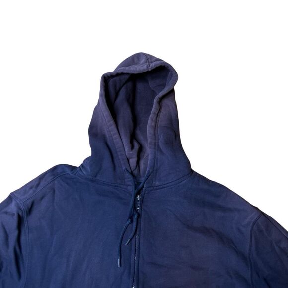 Vintage Y2K Sun Faded Thrashed Navy Hoodie Large - Picture 2 of 9